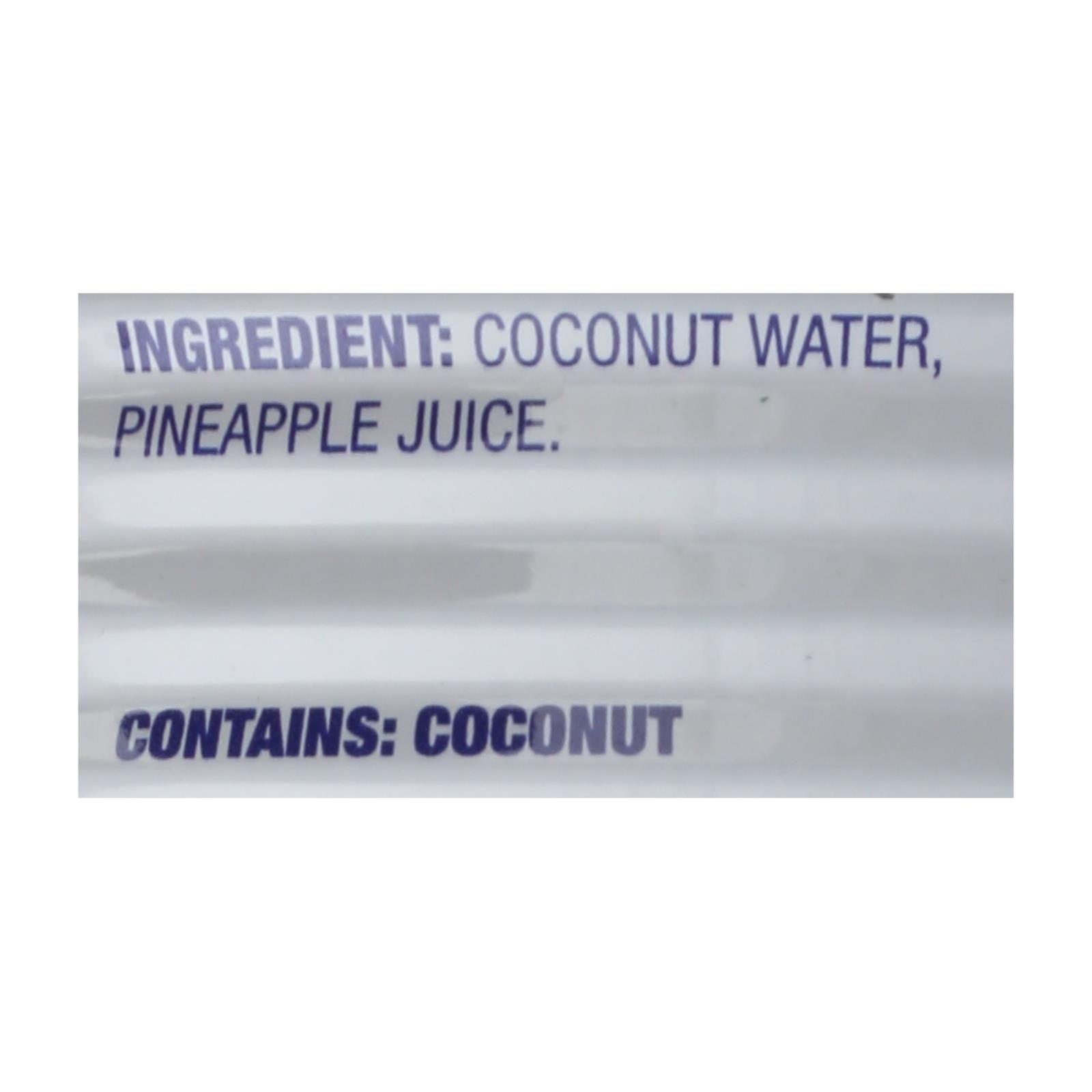 C2o Coconut Water With Pineapple Juice And Coconut Pulp - Case Of 12 - 17.5 Fz image 2