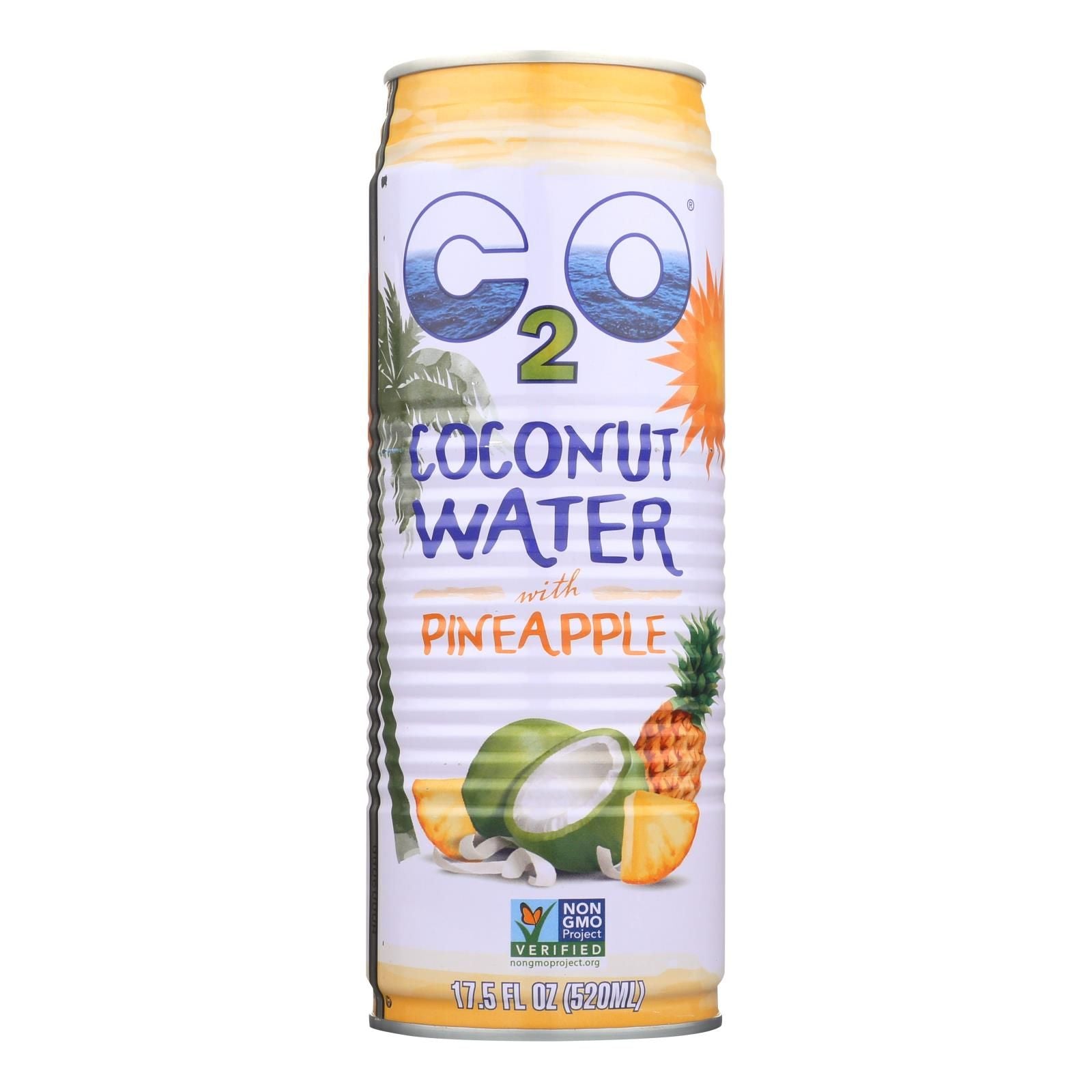 C2o Coconut Water With Pineapple Juice And Coconut Pulp - Case Of 12 - 17.5 Fz image 1