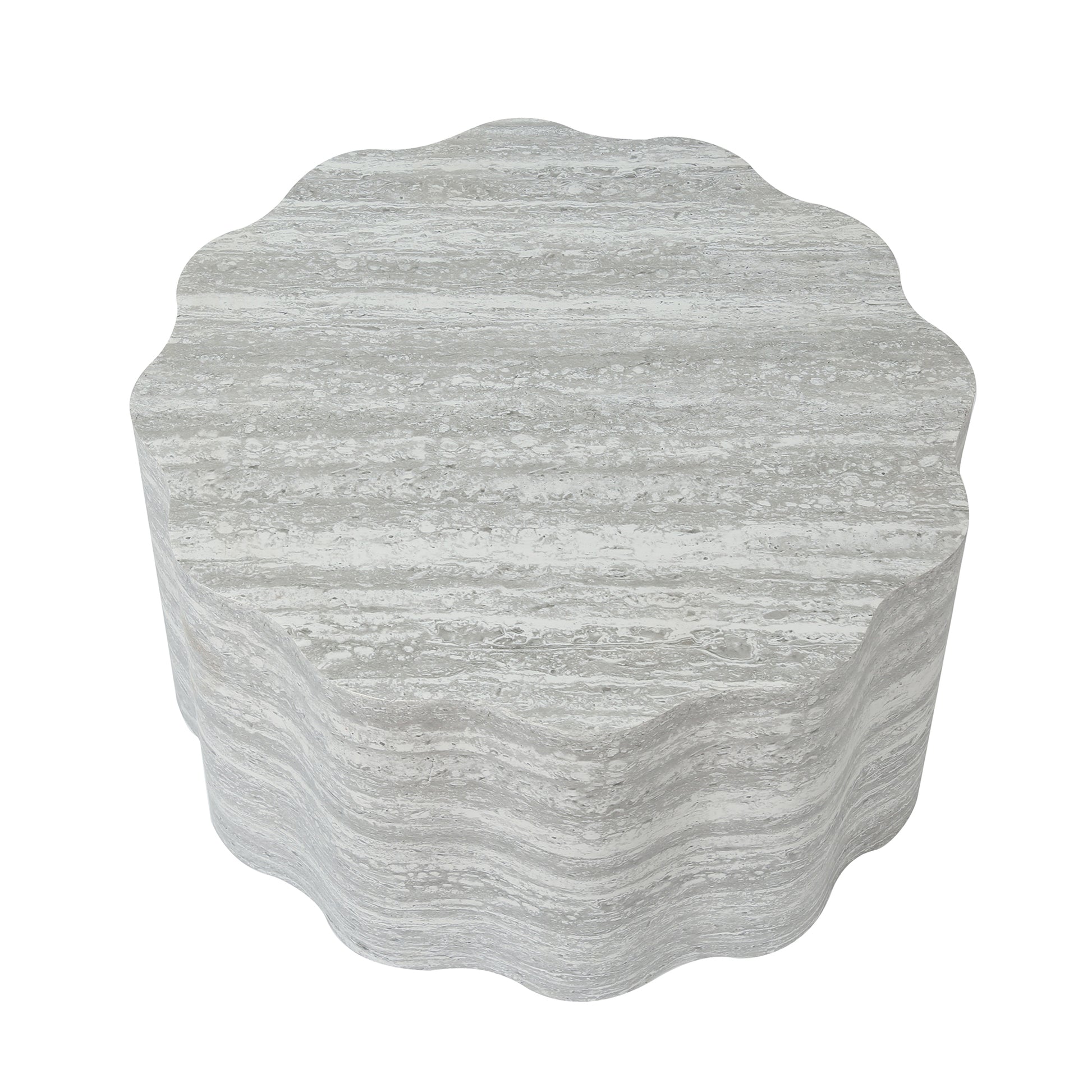 Set of 2 Round Coffee Tables for Living Room, Faux Mars Pattern Modern Minimalist Side Tables Accent End Table End Table for Apartment, Office image 8