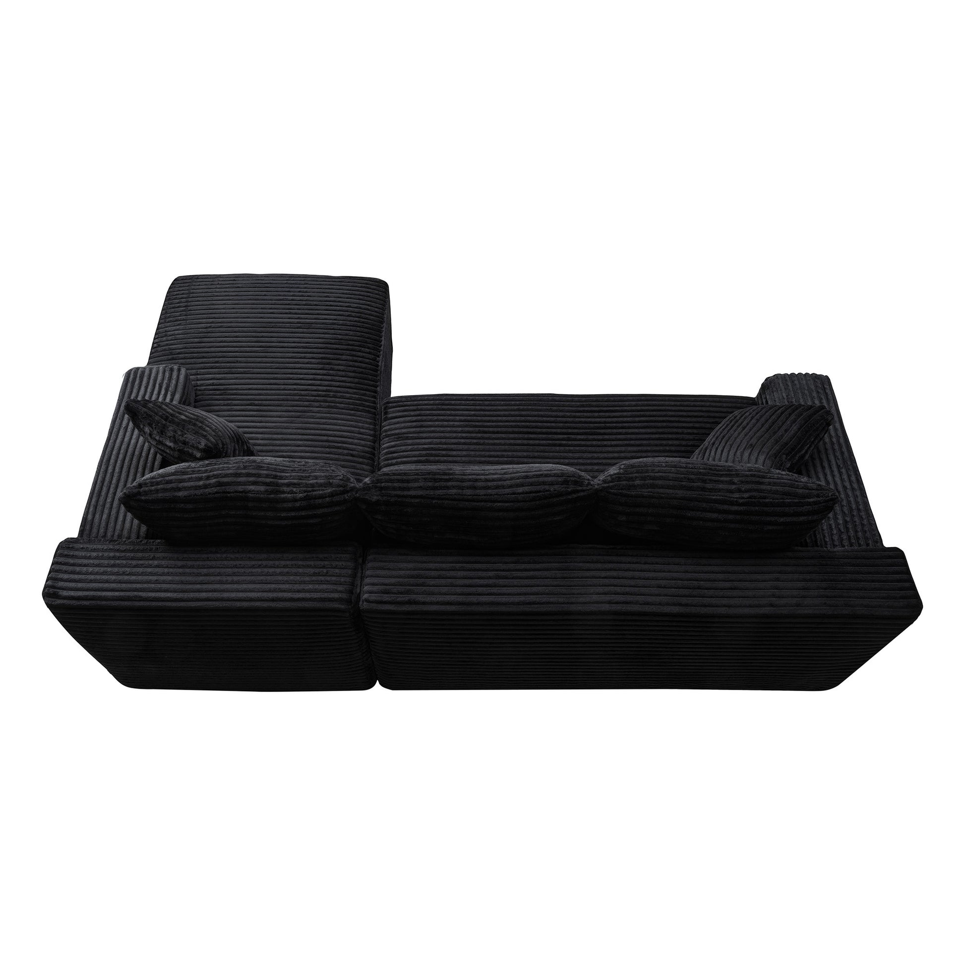 106.3" Cloud Modular Sectional Sofa Couch with L-Shape Chaise,Modern Minimalist Upholstered Couches for Living Room Bedroom,Deep Seat Corner Couch,No Assembly Required image 11