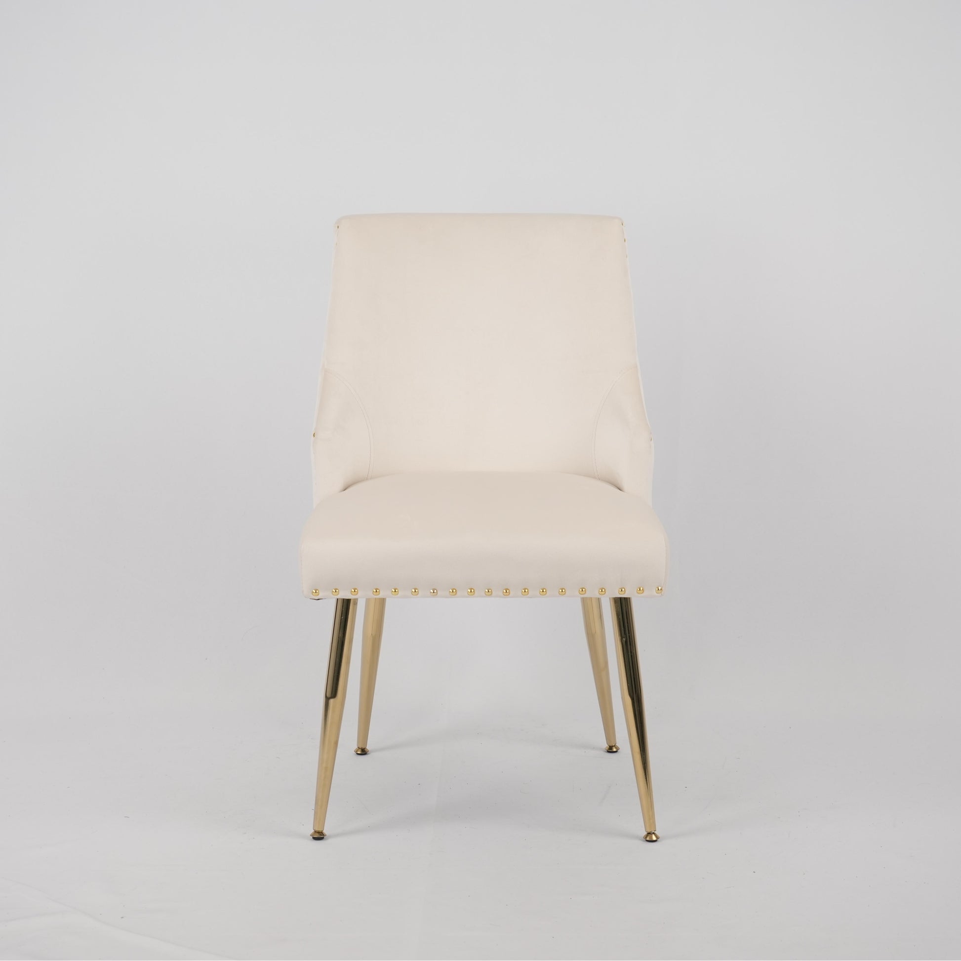 Hengming Dining Chair Modern Style Accent Chair Vertical Tufted Chair Set of 2,Beige image 3