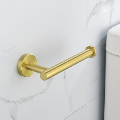 6-Pieces Bathroom Hardware Accessories Set, Bath Towel Bar, Towel Ring, Toilet Paper Holder and Towel Hooks for Wall Mounted image 5