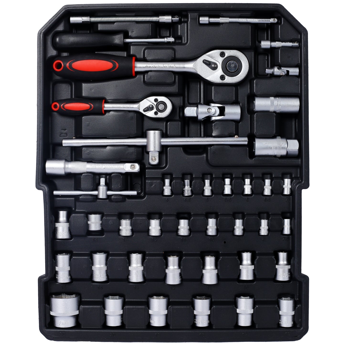 969pcs Home Repair Tool Set Kit for Men, Toolbox Storage Case with 4 Drawers, General Household Tool Kit with Rolling Tool Box, Tool Set Kit for Maintenance, Garden, Homeowner, Handyman -Black image 6
