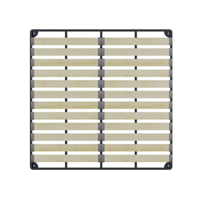 King Size Bed Frame,Tufted Headboard with Extra-Large Ultra-Soft Cloud Pillow Design,Chenille Platform Bed with Metal and Wooden Slats Double Support,Solid and Stable,Noise-Free,Beige/White image 9