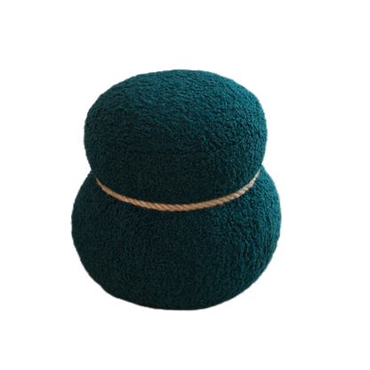 WKJ1Y Dark green snowman stool, seat body width 14.56 inches, round belly, playful cute, suitable for any space image 7