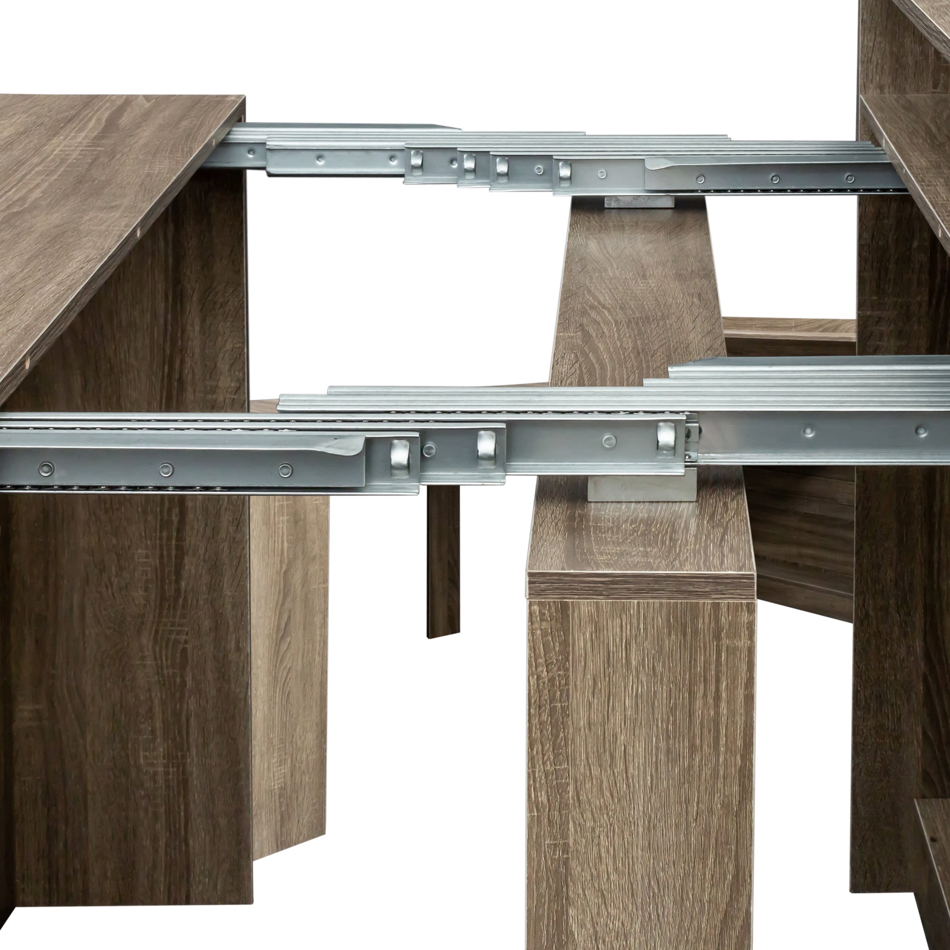 Modern Extendable Dining Table with Storage image 12