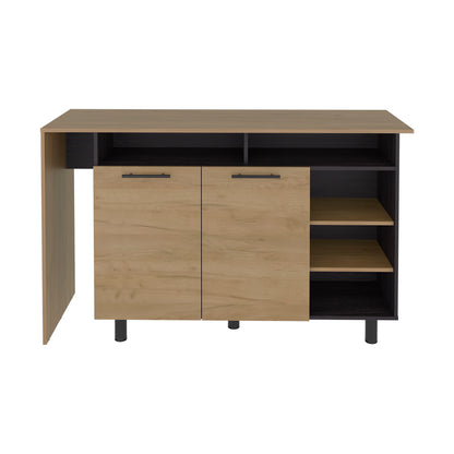 Korega TRB Kitchen Island Modern Kitchen Island with Storage Cabinet Drawers image 8
