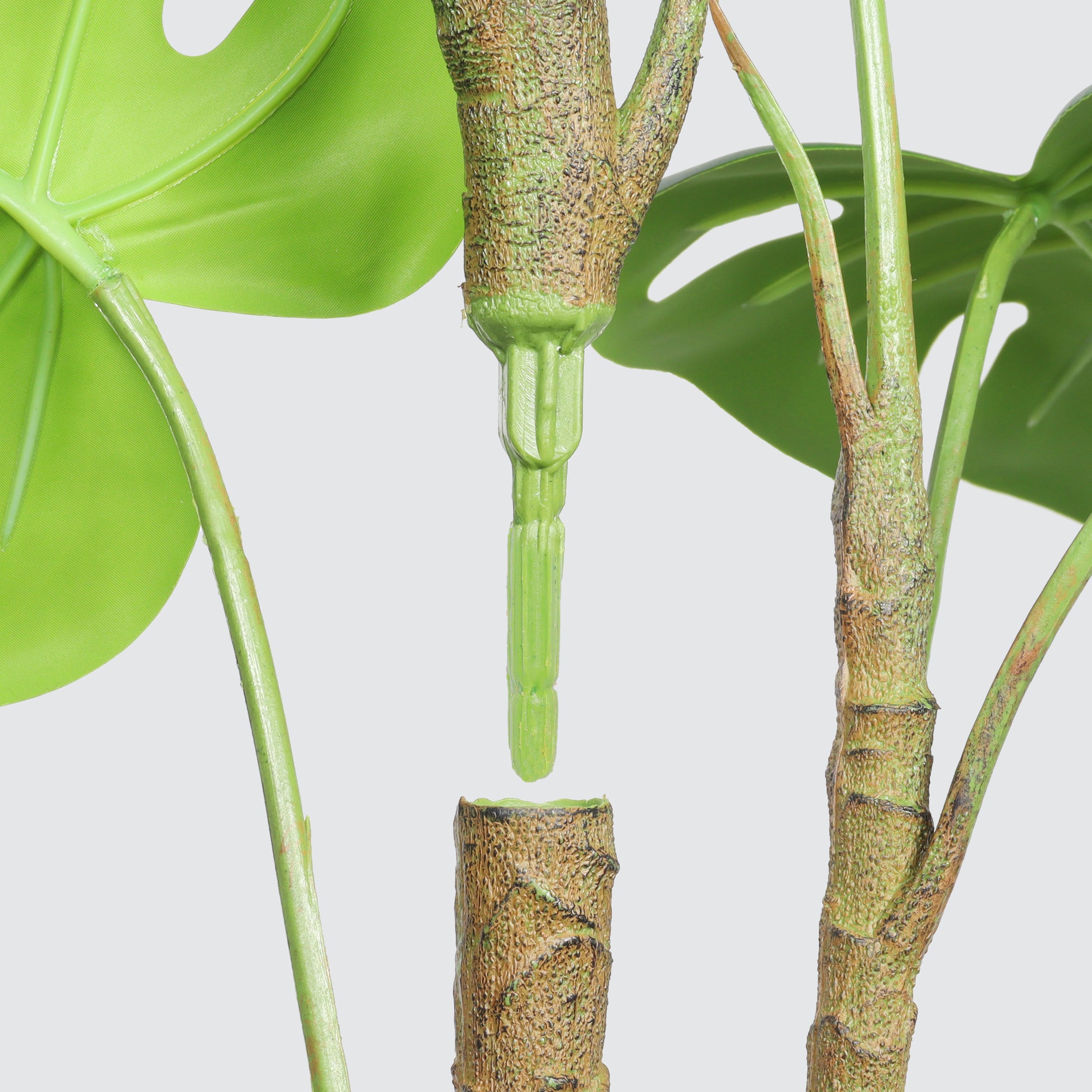 30'' Artificial Monstera Deliciosa Plant with White Pot, 2 pcs / set image 11