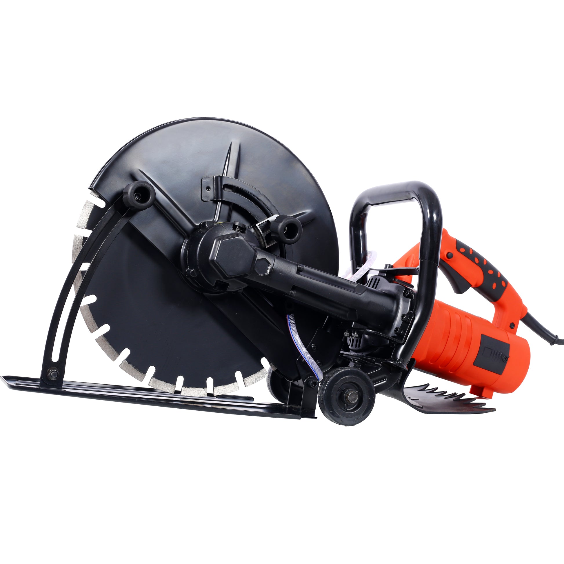 Electric 14" Cut Off Saw Wet/Dry Concrete Saw Cutter Guide Roller with Water Line Attachment image 6