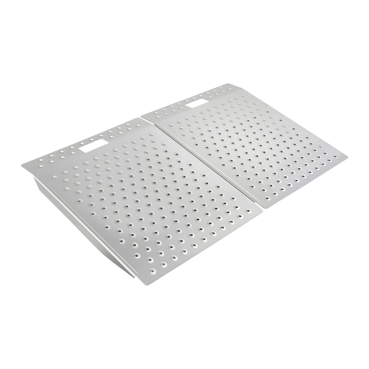 Threshold Ramp for Doorways, 29.5 x 24.3 in, Platform Aluminum Wheelchair Ramp, Non-Slip Door Threshold Ramps, 750 lbs Load Capacity, for Home Steps, Curbs, Wheelchairs, Walkers, Scooter, Carts image 11
