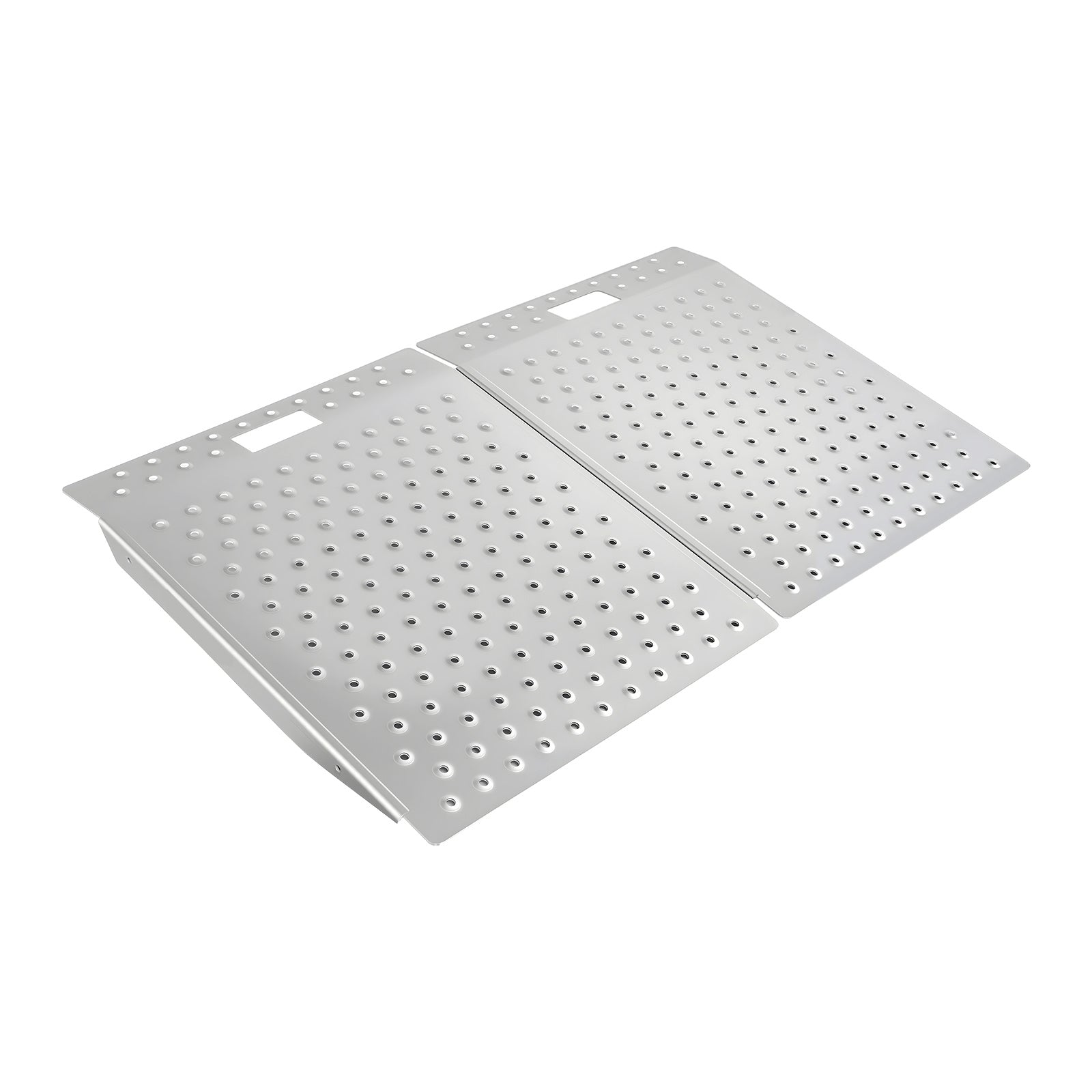 Threshold Ramp for Doorways, 29.5 x 24.3 in, Platform Aluminum Wheelchair Ramp, Non-Slip Door Threshold Ramps, 750 lbs Load Capacity, for Home Steps, Curbs, Wheelchairs, Walkers, Scooter, Carts image 11