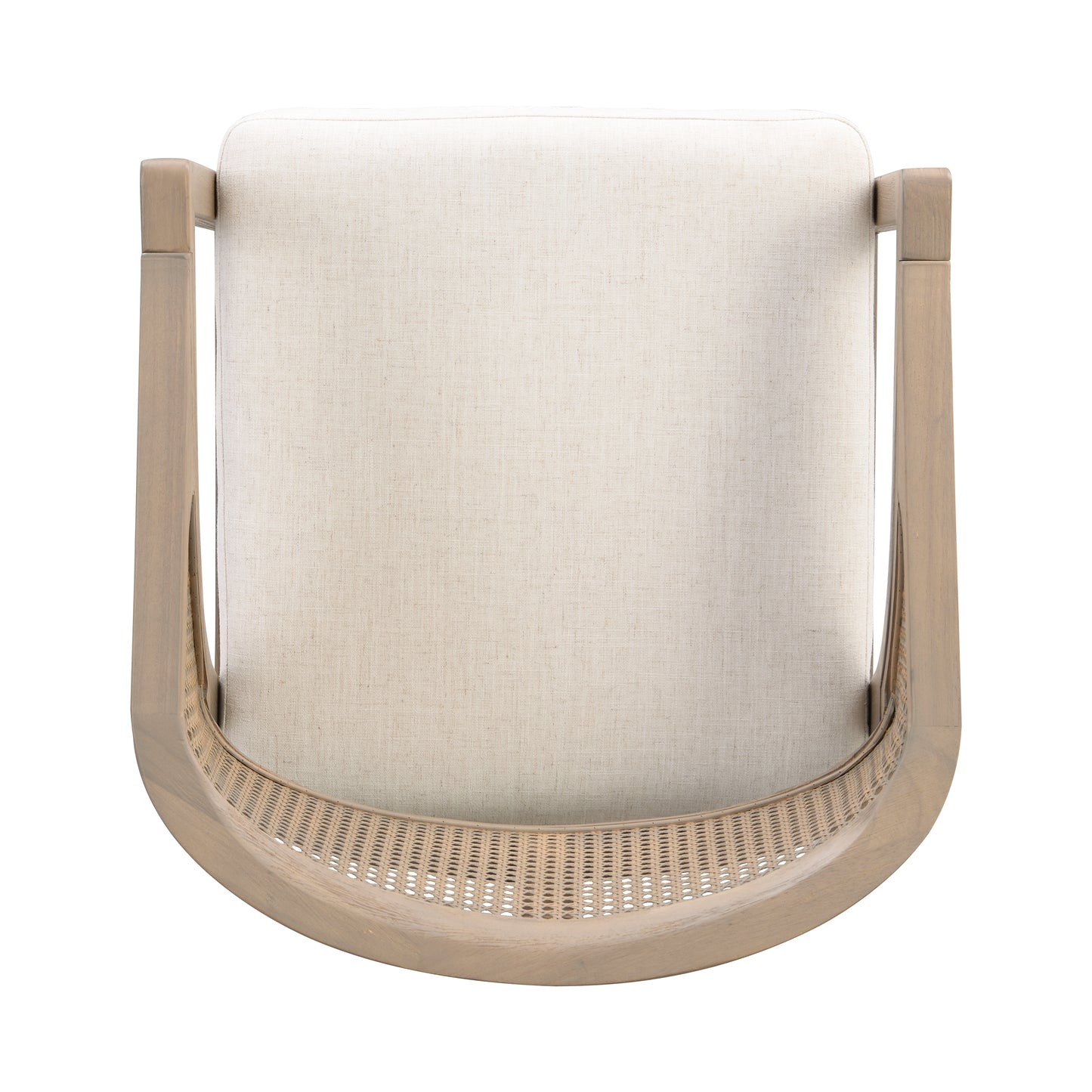 Wooden Frame Counter stool with rattan back-Light Ash-set of 2 image 9