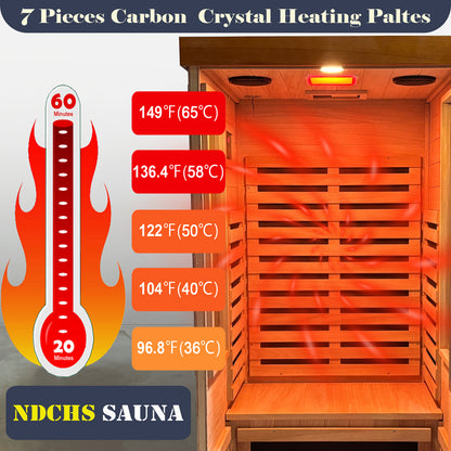 Home dry infrared sauna red light 1person image 7