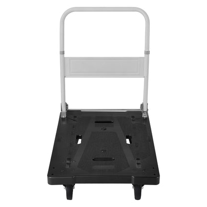 Foldable Push Cart Dolly, 660 lbs Capacity, Folding Platform Truck with Swivel Wheels, Moving Platform Hand Truck Flatbed Cart, Space Saving Push Handle, for Easy Storage, 35.2 x 23.4 x 33.5 in image 3