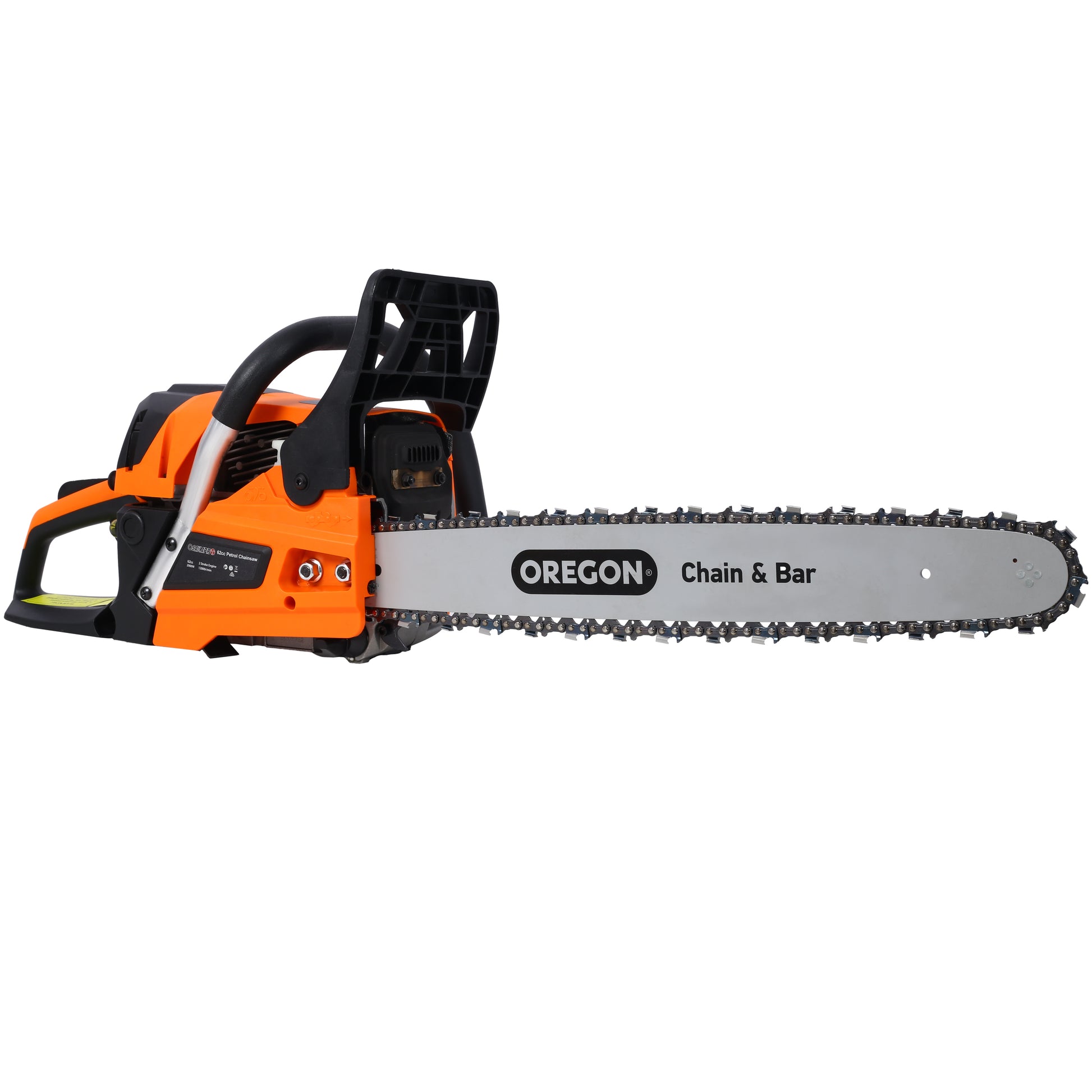62CC Gas Powered Chainsaw, 20 Inch Oregon Chain&Bar 2-Cycle Petrol Handheld Cordless Chain Saw, Gasoline Gas Chainsaws for Tree Wood Cutting,WITH OREGON CHAIN&BAR,EPA compliant image 2