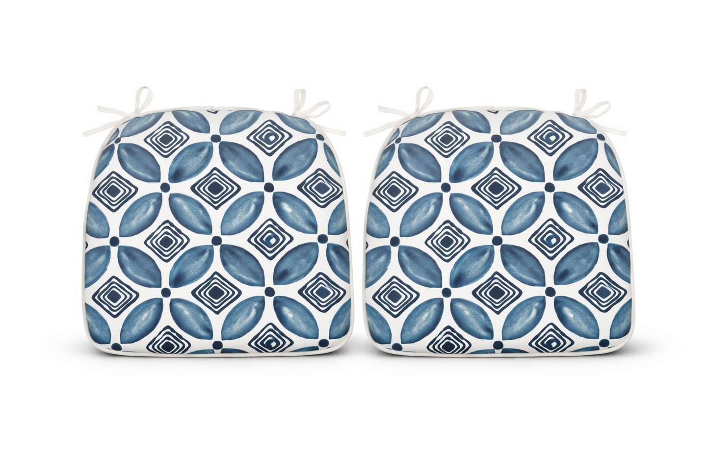 SAME ASW419P464783Outdoor Patio Chair Cushions, Water-Repellent U-Shape Thick Foam Seat Cushions with Ties, 17"x16"x2" All-Weather Cushions for Garden, Patio & Dining Chairs (Set of 4)-Soft Slate Blue image 6