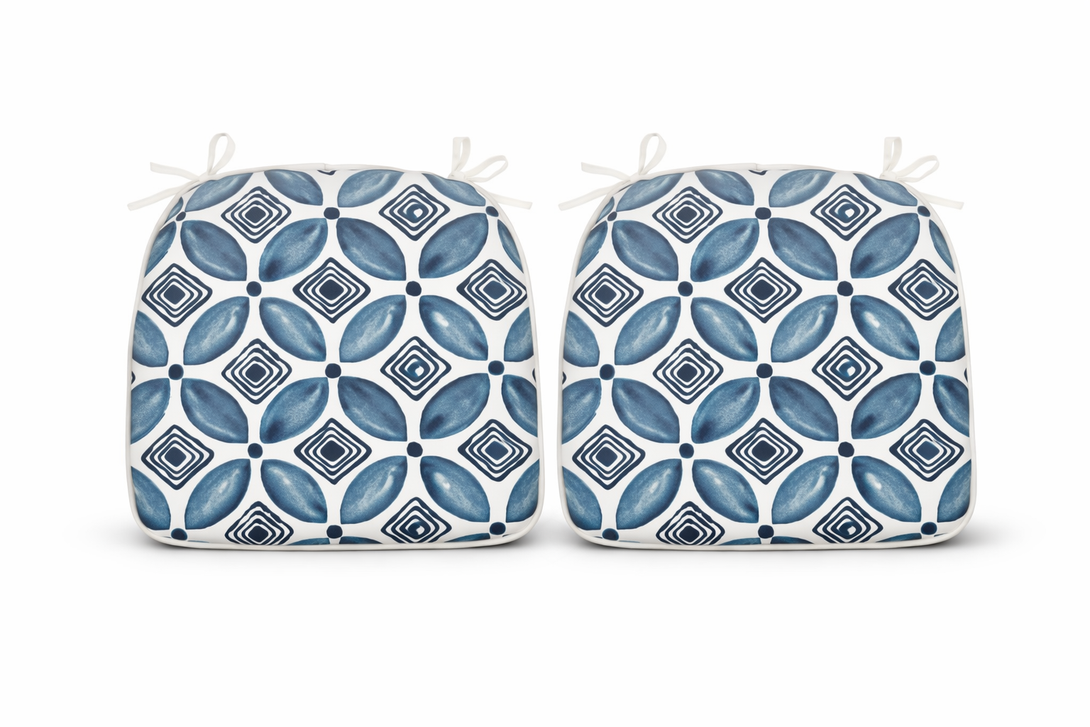 SAME ASW419P464783Outdoor Patio Chair Cushions, Water-Repellent U-Shape Thick Foam Seat Cushions with Ties, 17"x16"x2" All-Weather Cushions for Garden, Patio & Dining Chairs (Set of 4)-Soft Slate Blue image 6