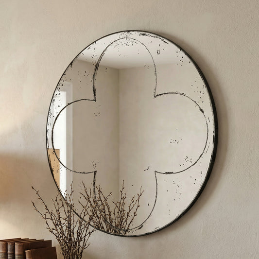 Round wall-mounted mirror Versatile Home Decor Ideal for bedrooms, living rooms, dining rooms, fireplaces, foyers, and more image 1