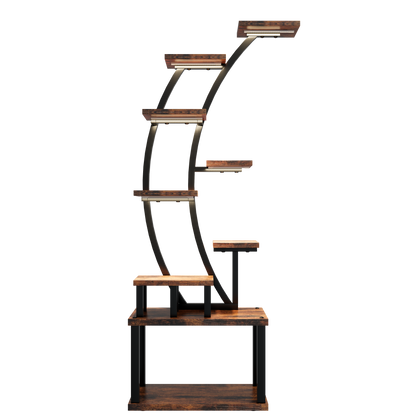 Plant Stand indoor 9-Tiered, 63.6" Tall Plant Stand with 5 Grow Lights, Adjustable Lighting Modes (5/3/2 Lights), 10-Level Dimming & 3 Timer Settings, Energy-Efficient, Perfect for Plant Growth image 12
