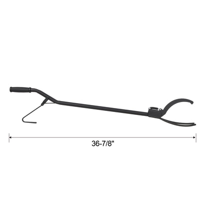 36 Inch Heavy Duty Fire Log Grabber with 3 Prong & Spring Handle, Fire Tongs Poker Tool for Campfire, Fireplace & Fire Pit image 8