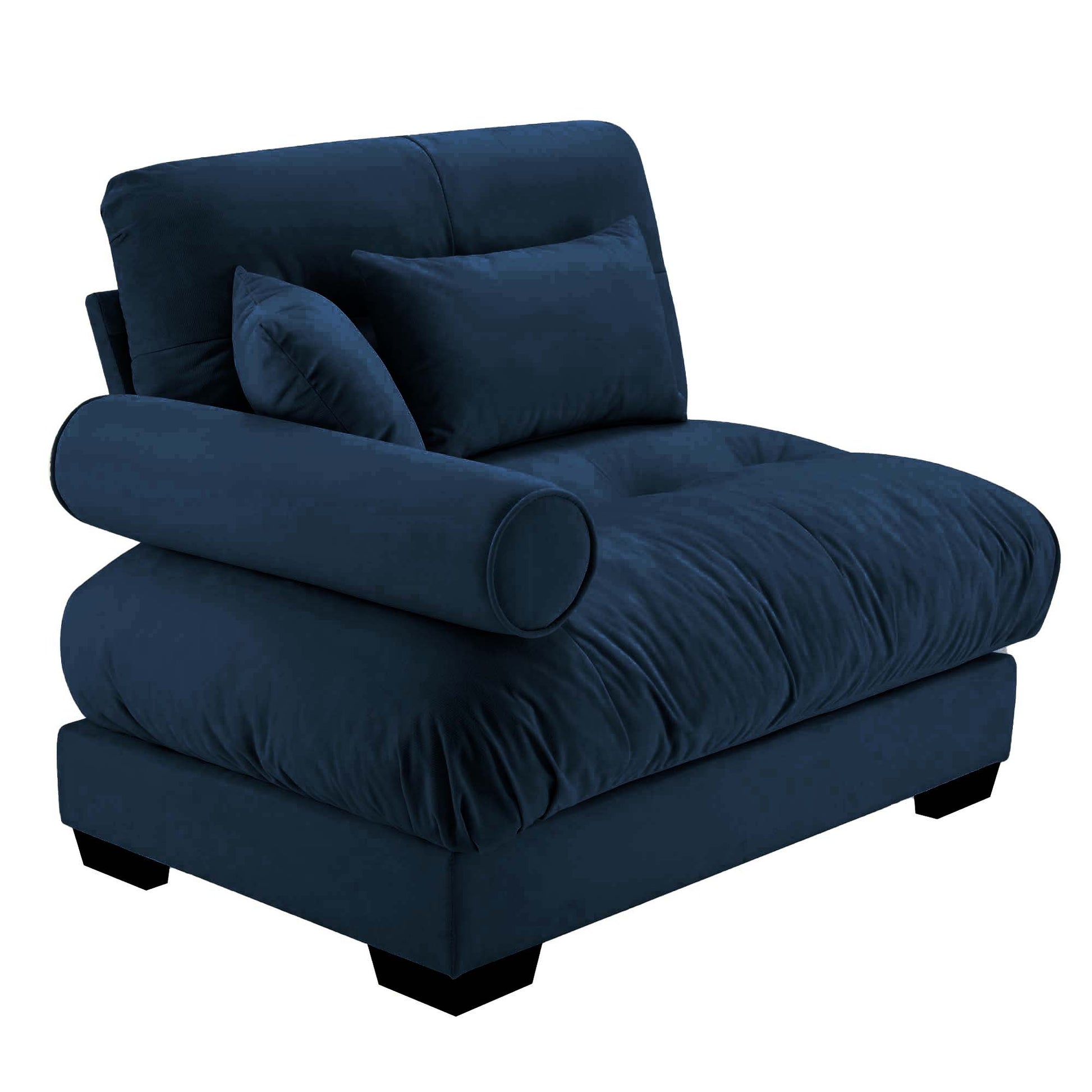 Milano Sofa LSF W/3 pillows - blue image 3
