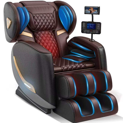 Massage Chair Full Body and Recliner, Zero Gravity Massage Chairs, 8 Fix Rollers, Airbags, Heating, Foot Massage, Auto Modes, Bluetooth Speaker and Touch Control Screen for Home and Office image 2