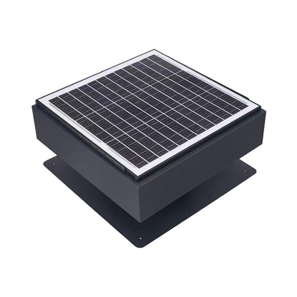 12" Solar Roof Vent Fan,40W Dual Power Attic Exhaust Fan with 3-Speed Remote & 25°C Auto Start,1200 CFM,MPPT Controller Solar Ventilator image 10