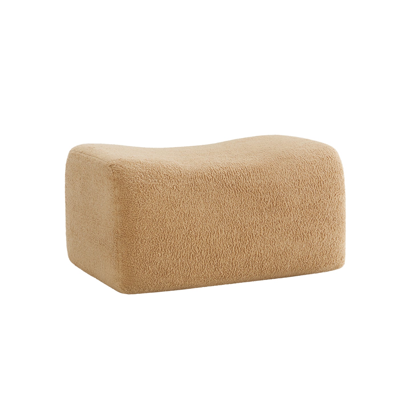 Ottoman Teddy Fabric-Camel image 3