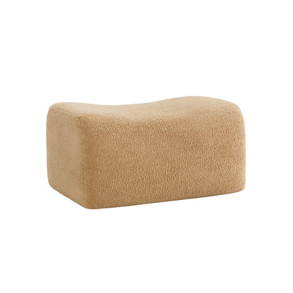 Ottoman Teddy Fabric-Camel image 3