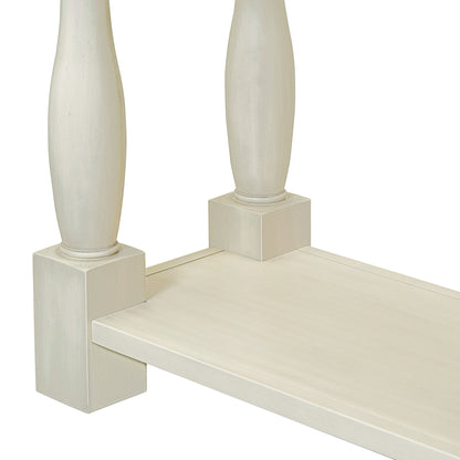 TREXM Console Table 63" Long Console Table with Drawers and Shelf for Entryway, Hallway, Living Room (Antique White, OLD SKU: WF314993AAK) image 8