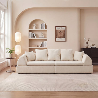 Cloud Modular Sectional Sofa - Shape Boneless Couch & Deep Fluffy Seat, No Assembly Required for Living Room Bedroom image 2