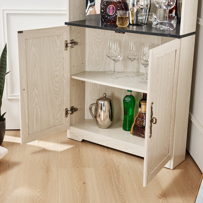 70.86"(180cm) Tall Free Standing Corner Storage Cabinet, 5 Tiers Wine Cabinet With Tempered Glass Doors, Mirrored Back, Adjustable Shelves For Living Room Kitchen, Modern Wood Display Cabinet image 6