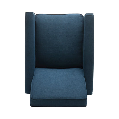 Navy Blue Fabric Push Back Chair for Elegant Home Décor(Old SKU:52422.00FDBL) image 11