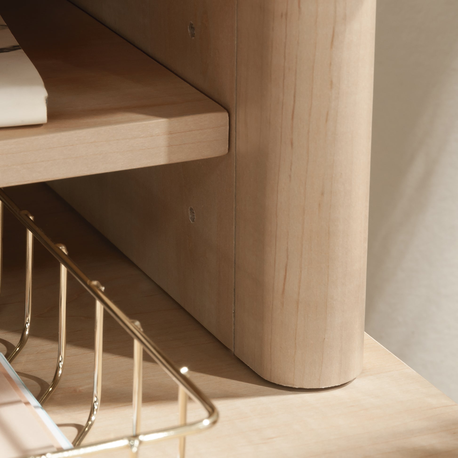 Hutch with Storage Cubbyholes, Maple finish image 5