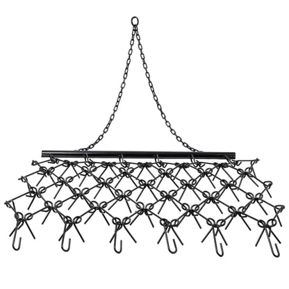 5FTX4.5FT Heavy-Duty Steel Drag Harrow,Field Leveling Chain Rake,Compatible with ATV UTV Compact Utility Tractors,Black Coated Durable Construction image 3