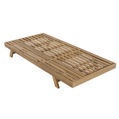 2/3 Foldable Acacia Wood Lounge Chair With Adjustable Backrest & Flat Storage Surface, light brown Finish Uncushioned, For Backyard Pool Garden Patio image 7