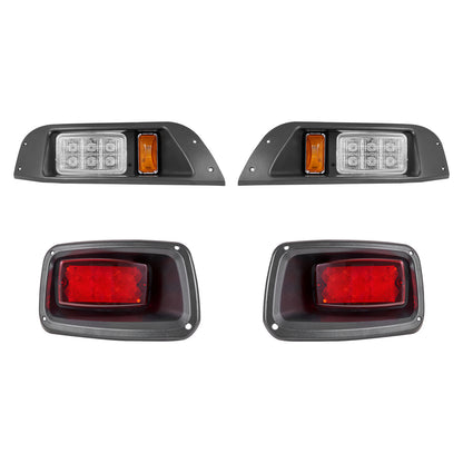 12 Volt Golf Cart LED Headlight Tail Light Kit For Club Car DS 1993-Up Models image 1