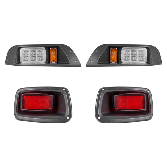 12 Volt Golf Cart LED Headlight Tail Light Kit For Club Car DS 1993-Up Models image 1