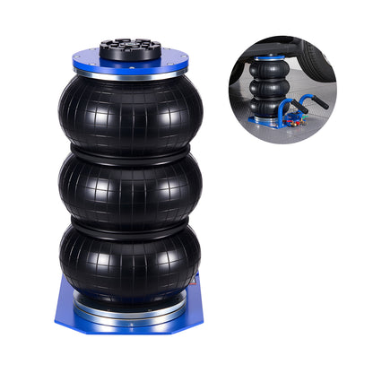 Air Jack, 3 Ton/6613 lbs Triple Bag Air Jack, Airbag with Six Steel Pipes, Lift Up to 17.7 inch/450 mm, 1-6 s Fast Lifting Pneumatic with Short Handles for Car, SUV, Pickup Truck Repair, Garage image 2