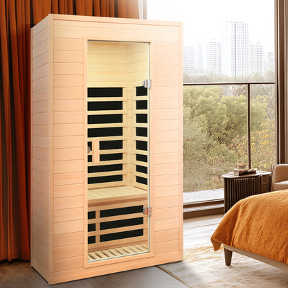 Hemlock Two-person far infrared roof embedded indoor sauna room image 6