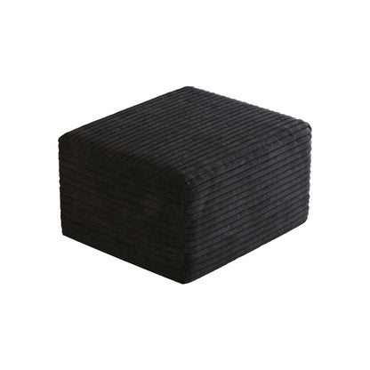 Sofa ottoman,No Assembly Required,Black(Plush Corduroy Fabric) image 8