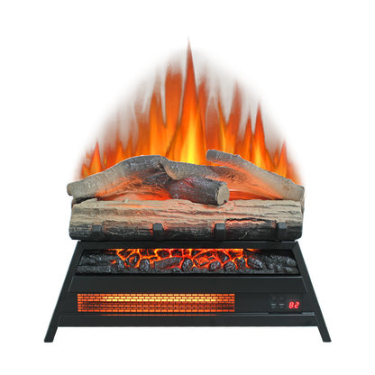 23 inch Electric Fireplace 3D Log set insert, Infrared Fireplace Heater for Indoor image 1