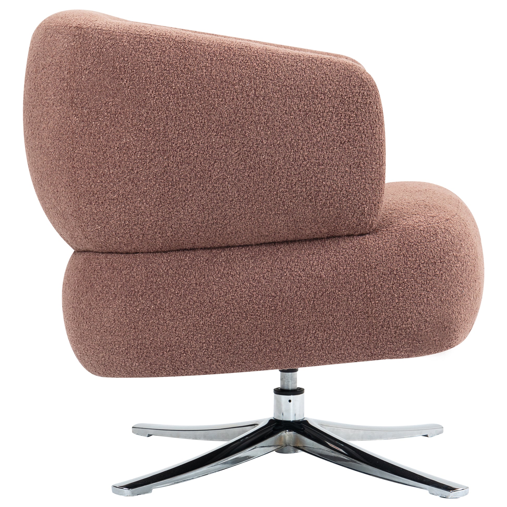 Cuddle-style leisure swivel sofa chair, suitable for balconies, studies and living rooms, Red image 6