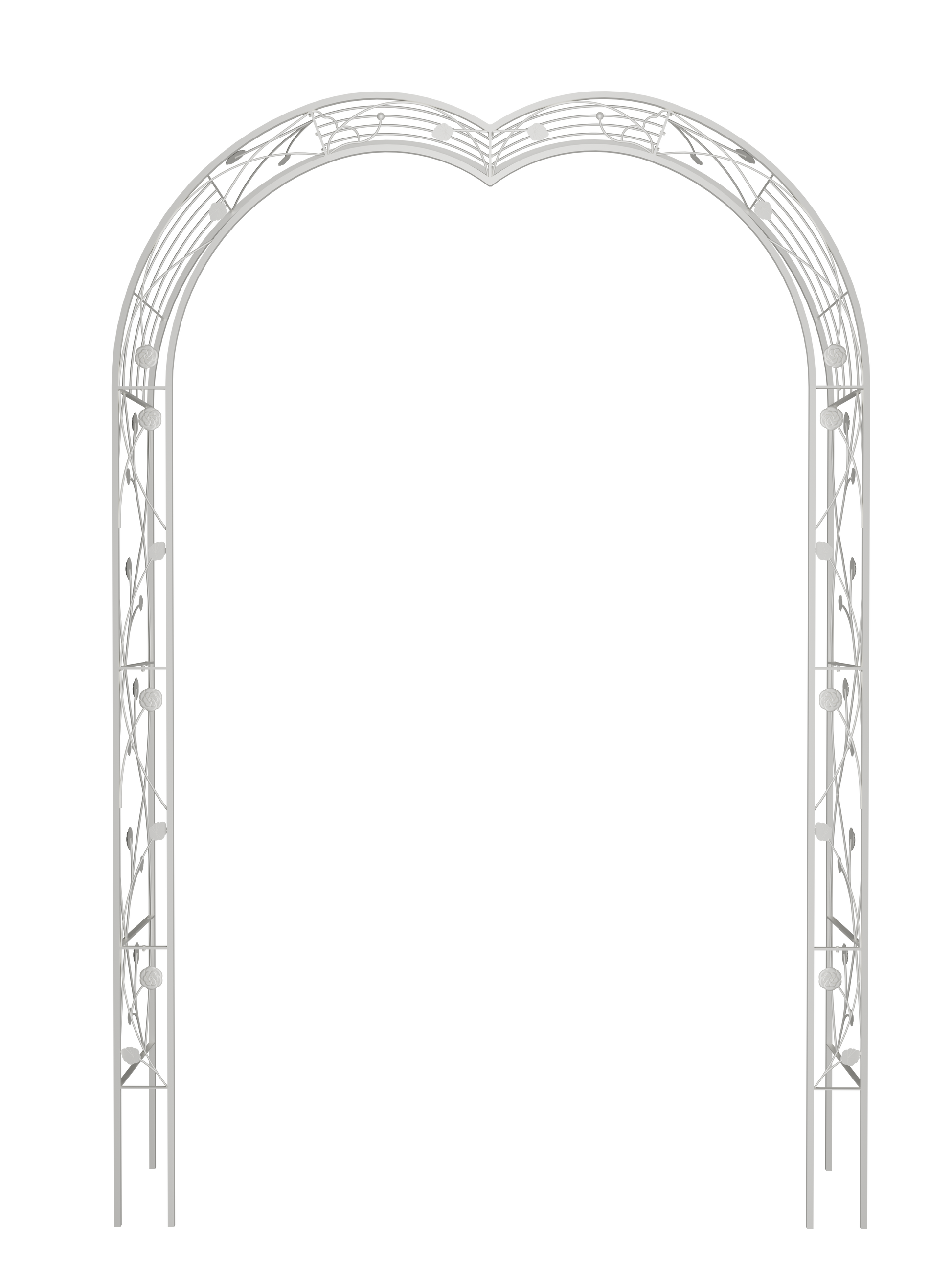 Metal Garden Arch Assemble Freely with 8 Styles Garden Arbor Trellis Climbing Plants Support Rose Arch Outdoor Arch Wedding Arch Party Events Archway Cream White image 11