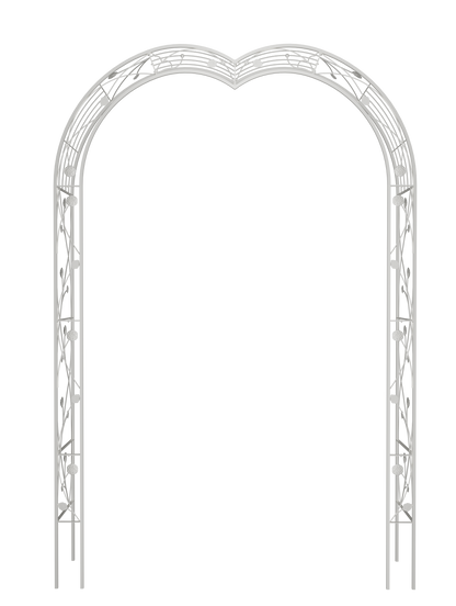 Metal Garden Arch Assemble Freely with 8 Styles Garden Arbor Trellis Climbing Plants Support Rose Arch Outdoor Arch Wedding Arch Party Events Archway Cream White image 11
