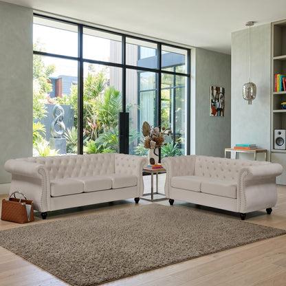 Chesterfield Crushed Velvet Accent Chair, Button Tufted Single Sofa Chair with Rolled Arms, Wood Tapered Legs, High Density Foam Spring Support, Comes with Matching Bolster image 9