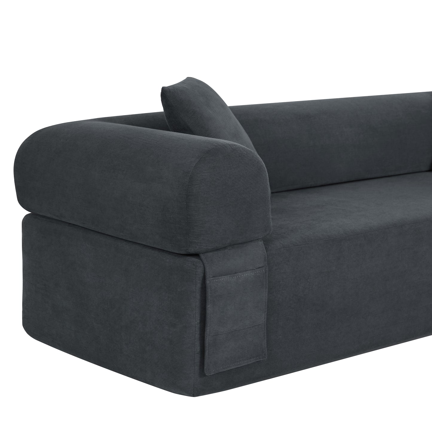3Seater Sofa Boneless Couches,No Assembly Needed, Modern Sofa for Compact Living Rooms, Apartments, and Offices image 6