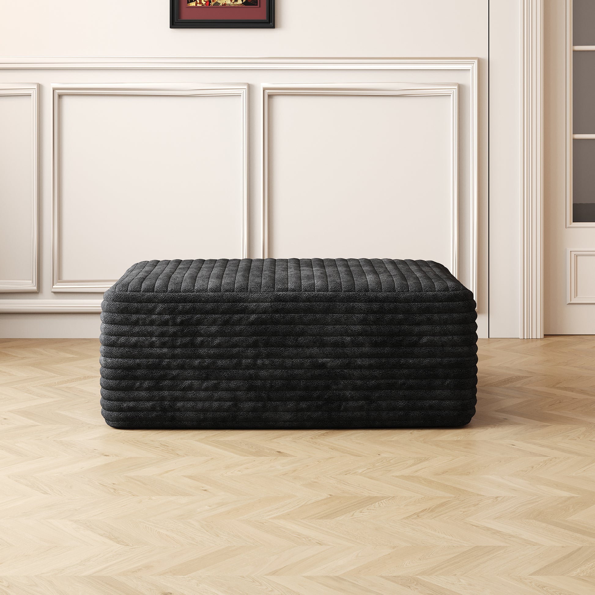 Ottoman with foam fill option