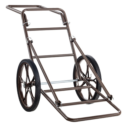 Deer Cart, 500 LBS Capacity Folding Game Cart, Deer Cart Game Hauler with 17" Big Rubber Wheel & Ergonomic Handle, Heavy-Duty Game Cart Accessories, Utility Gear Dolly for Hunting Fishing Hiking image 2