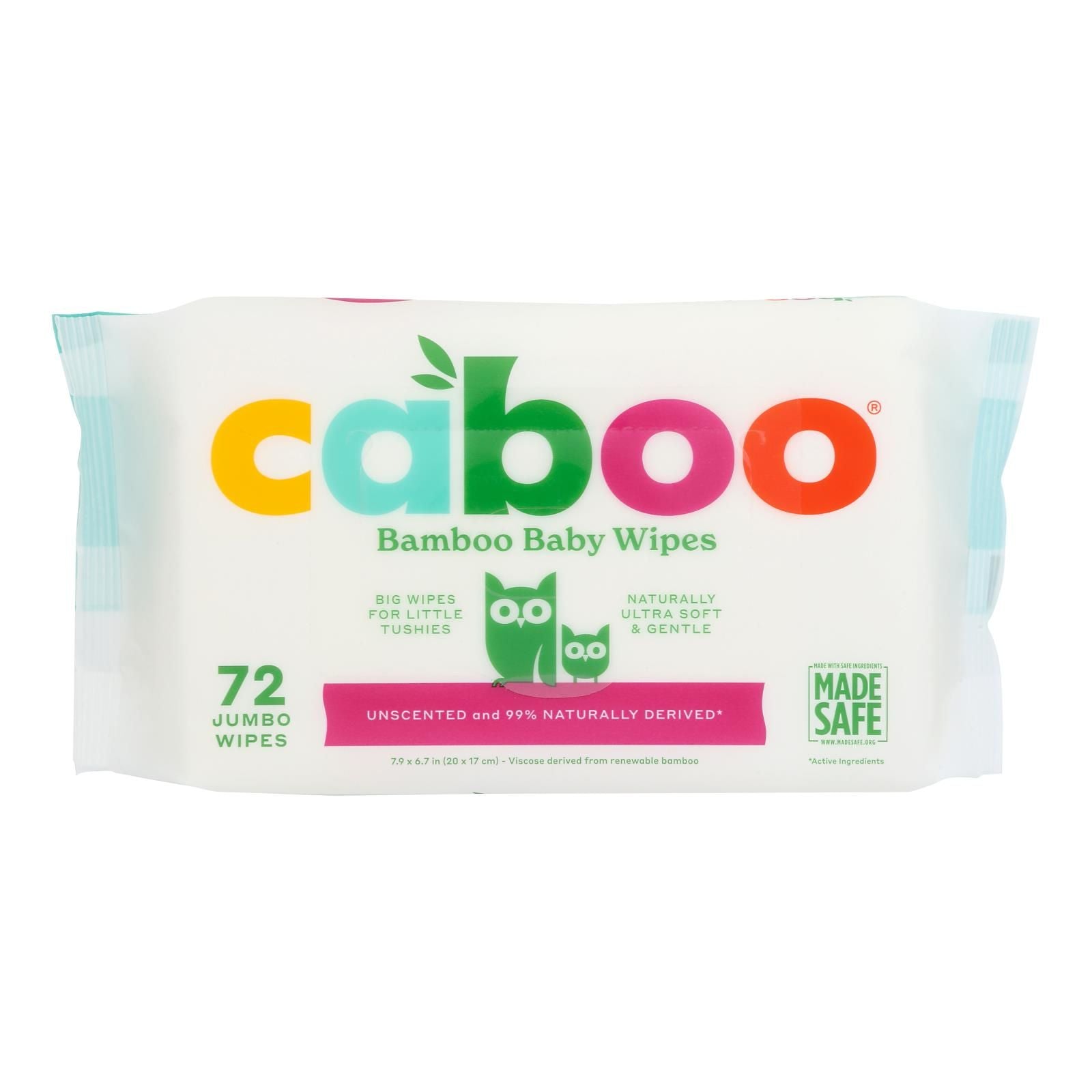 Caboo - Baby Wipes Bamboo 72 Count - Case Of 12-1 Count image 1